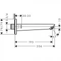 Излив Hansgrohe Logis 71410000 для ванны. Фото 1