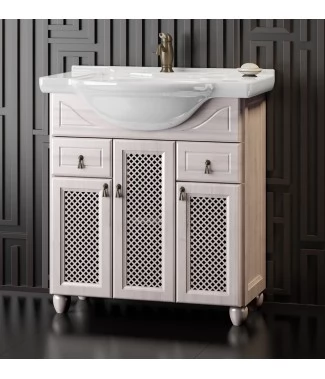 Тумба с раковиной Opadiris Тибет 70 беленый бук