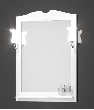 Зеркало Opadiris Тибет 70 белый матовый