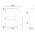 Полотенцесушитель водяной Стилье Тандем 2П 50х50. Фото 2