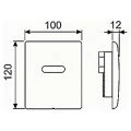 Кнопка смыва TECE Planus Urinal 6 V-Batterie 9242356 белая. Фото 1