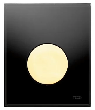 Кнопка смыва TECE Loop Urinal 9242658 черное стекло, кнопка золото