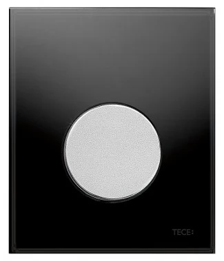 Кнопка смыва TECE Loop Urinal 9242655 черное стекло, кнопка хром матовый
