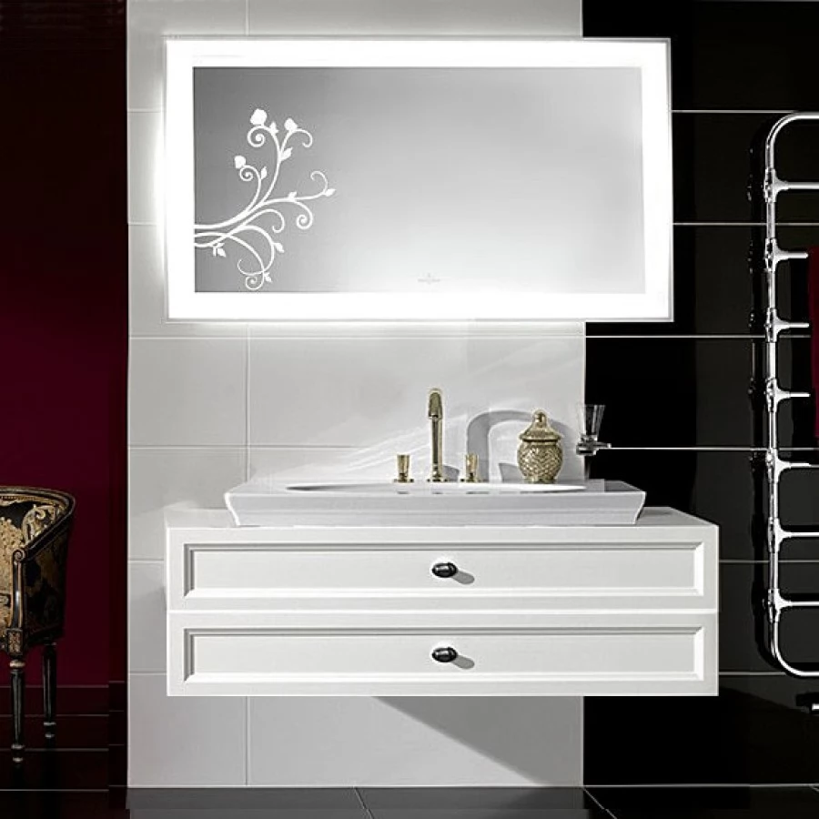 Комплект мебели Villeroy & Boch La Belle белая, 2 ящика