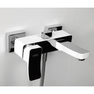 Смеситель WasserKRAFT Aller 1061WHITE для ванны с коротким изливом