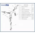 Смеситель WasserKRAFT Amper 2903 для умывальника. Фото 5