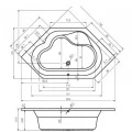Акриловая ванна Riho Winnipeg 145x145. Фото 3
