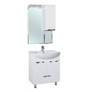 Комплект мебели Bellezza Альфа 55 с нижним ящиком, белый
