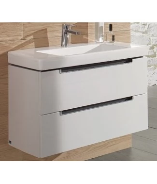 Тумба с раковиной Villeroy & Boch Subway 2.0 80 белая