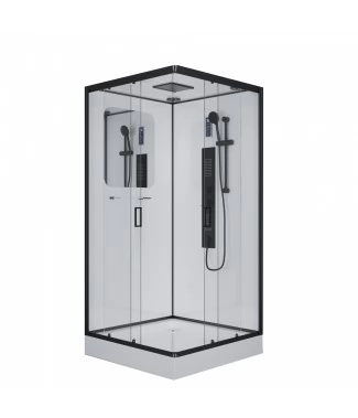 Душевая кабина Niagara Premium NG-6902-01GQ Black 100х100