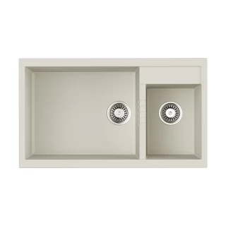 Мойка кухонная Omoikiri Tedori 86-2-LB-WH белый
