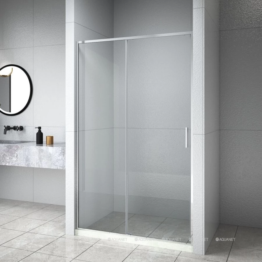 Душевая дверь в нишу Aquanet Pleasure Evo AE65-N120-CT, профиль хром. Фото 6