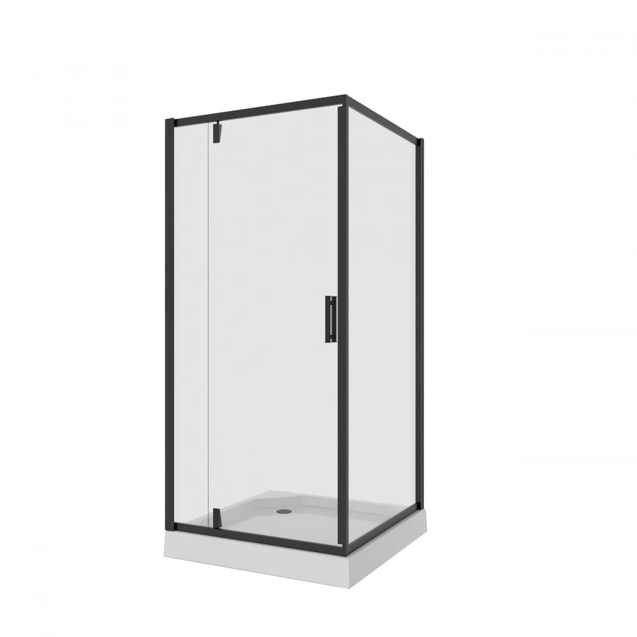 Душевой уголок Niagara Nova NG-6802-08 black, квадрат