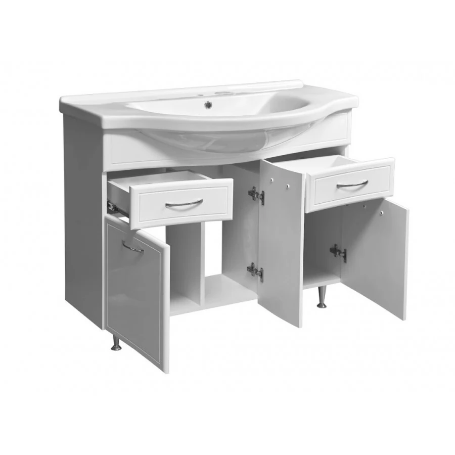 Комплект мебели Stella Polar Концепт 100 напольный 2 ящика. Фото 2