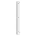 Полотенцесушитель электрический APEXTERMO Sirius SR10112WM 1100x120 с крючками, белый матовый, I-образный. Фото 1