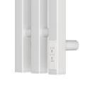 Полотенцесушитель электрический APEXTERMO Sirius SR10112WM 1100x120 с крючками, белый матовый, I-образный. Фото 2