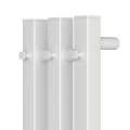Полотенцесушитель электрический APEXTERMO Sirius SR10112WM 1100x120 с крючками, белый матовый, I-образный. Фото 3