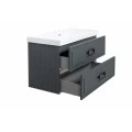 Тумба с раковиной La Fenice Cubo Twin подвесная 100, Grigio. Фото 4