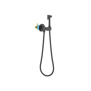 Комплект для гигиенического душа Aquatek Оберон AQ1024MB встроенный, черный матовый