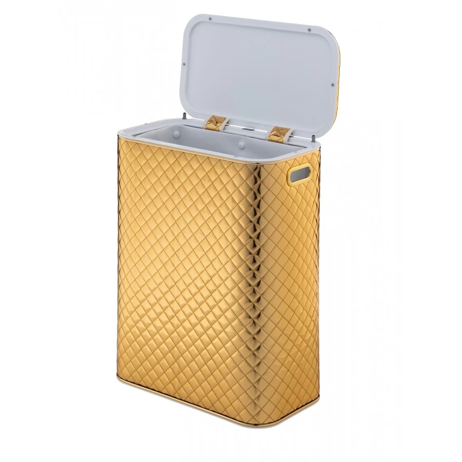 Корзина для белья Geralis SGG-B золото, стандартная. Фото 2