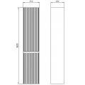 Пенал ASB-Mebel Мирано 35 подвесной, слоновая кость, шиншилла серая. Фото 1