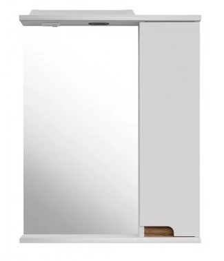 Шкаф-зеркало ASB-Mebel Вита 60 R дуб золотой,белый