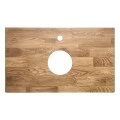 Тумба с раковиной ASB-Woodline Каталина 80 серая. Фото 6