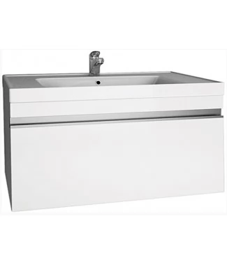 Тумба с раковиной Dreja Grace 70 белый глянец подвесная