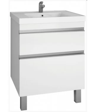 Тумба с раковиной Dreja Grace Plus 60 белый глянец подвесная