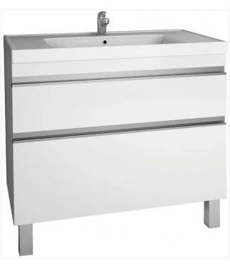 Тумба с раковиной Dreja Grace Plus 90 белый глянец, подвесная
