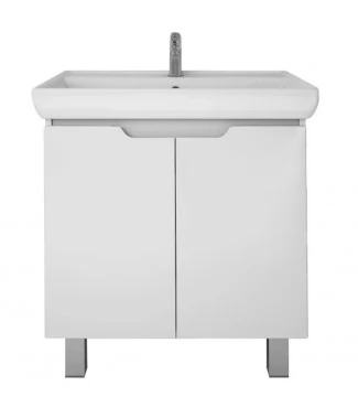 Тумба с раковиной Dreja Q Plus (D) 70 белый глянец, подвесная