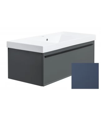 Тумба с раковиной La Fenice Elba подвесная 100, Blu Grigio