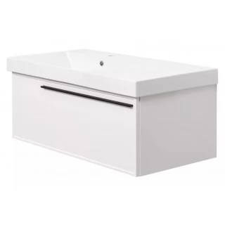Тумба с раковиной La Fenice Elba подвесная 90, левая, Bianco