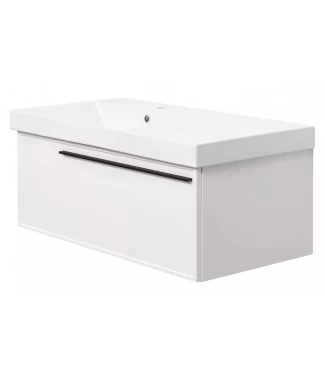 Тумба с раковиной La Fenice Elba подвесная 90, левая, Bianco