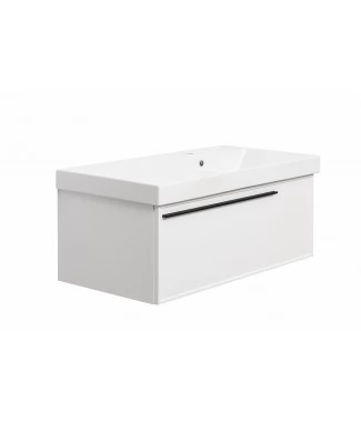 Тумба с раковиной La Fenice Elba подвесная, правая 90, Bianco