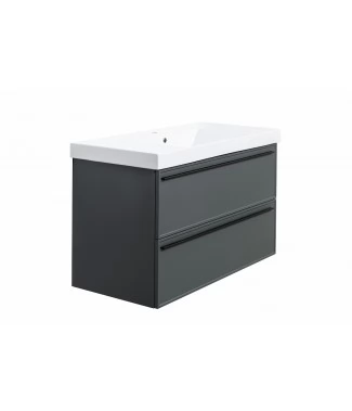 Тумба с раковиной La Fenice Elba Twin подвесная 100, Grigio