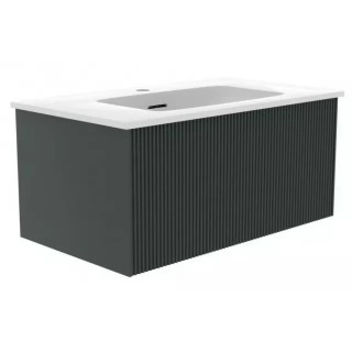 Тумба с раковиной La Fenice Terra подвесная 80, Grigio