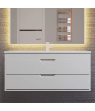 Тумба с раковиной Uperwood Modul 100, подвесная, белая