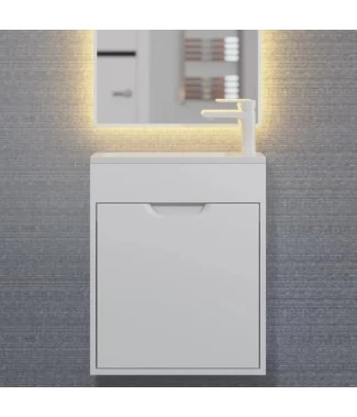 Тумба с раковиной Uperwood Modul 50, подвесная, белая