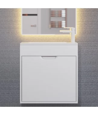 Тумба с раковиной Uperwood Modul 60, подвесная, белая