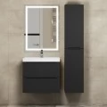 Тумба с раковиной Uperwood Tanos 60, подвесная, черная матовая. Фото 6