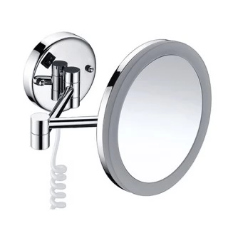 Зеркало Wasserkraft с LED-подсветкой, 3-х кратным увеличением K-1004