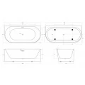 Акриловая ванна BelBagno BB412-1700-800-MATT 170x80. Фото 4