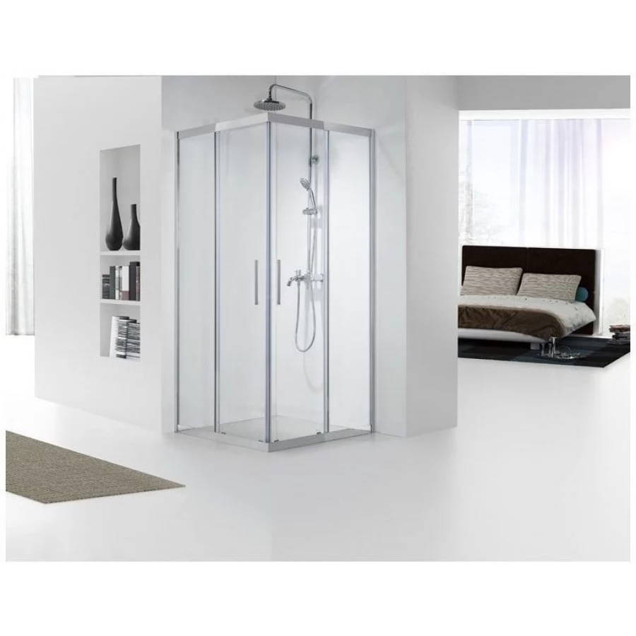 Душевой уголок Aquanet Delta Cube NPE1142 100x100, прозрачное стекло. Фото 2