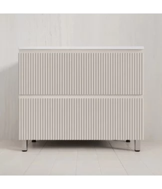 Тумба с раковиной Style Line Марокко 100 напольная, крем  ( ум. Соул 100)