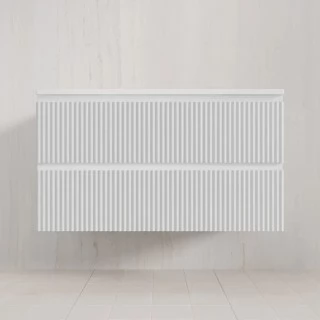 Тумба с раковиной Style Line Марокко 100 подвесная, белый матовый  ( ум. Соул 100)