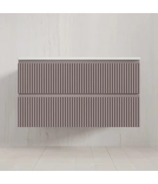 Тумба с раковиной Style Line Марокко 100 подвесная, тауп темный  ( ум. Соул 100)