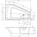 Акриловая ванна Riho RETHING SPACE 180x110 L B116001005. Фото 3
