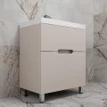 Тумба с раковиной Style Line Матис 70, напольная, 2 ящика, эмаль крем. Фото 1