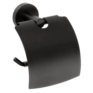 Бумагодержатель Bemeta Dark 104112010 с крышкой